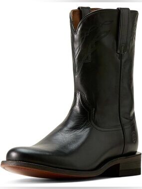 Ariat Downtown Western Boots Black Leather Men’s 11.5D Square Toe